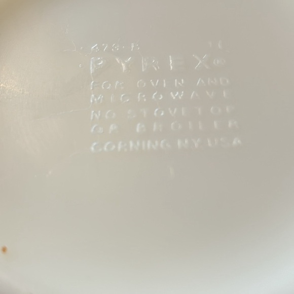 Pyrex Autumn Harvest Wheat Vintage Orange Wheat Pattern Casserole Dishes Small - Picture 3 of 5